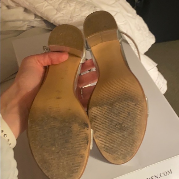 Carson silver block heel Steve Madden shoe - Picture 6 of 6